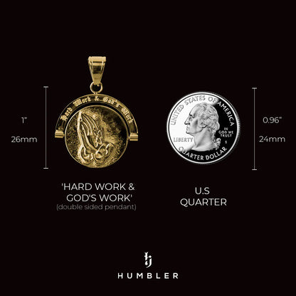 Hard Work & God's Work™ Double Sided Pendant